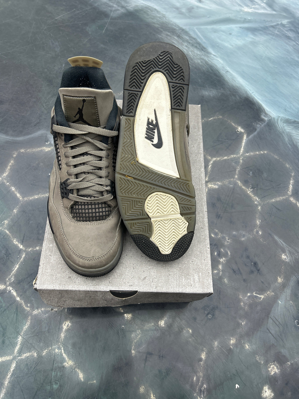 JORDAN 4 RETRO CAVE STONE PRE-OWNED SIZE 10.5