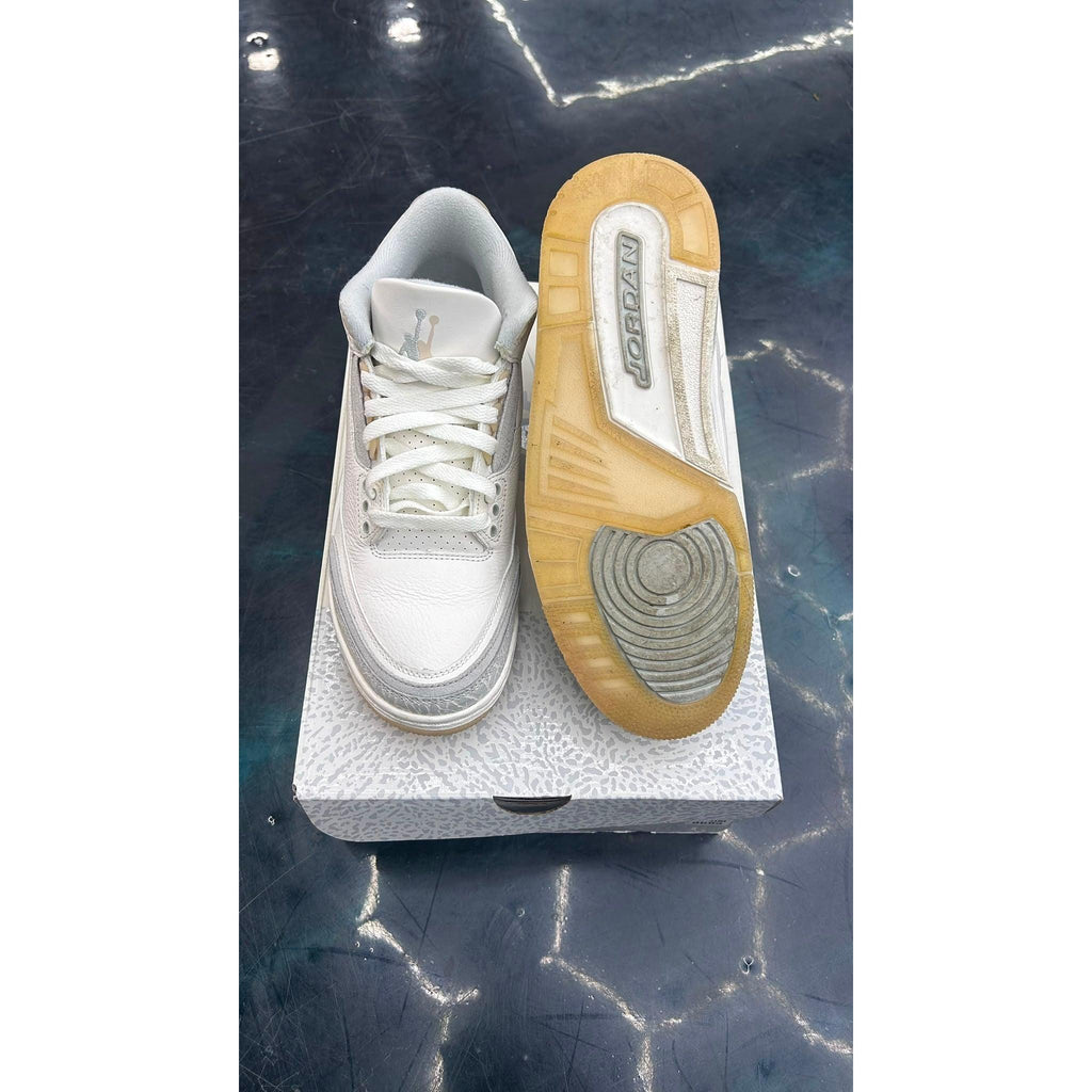 JORDAN 3 RETRO CRAFT IVORY PRE OWNED SIZE 7.5