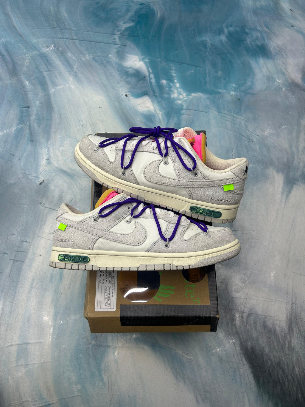 NIKE DUNK LOW OFF WHITE LOT 15 PRE OWNED SIZE 9