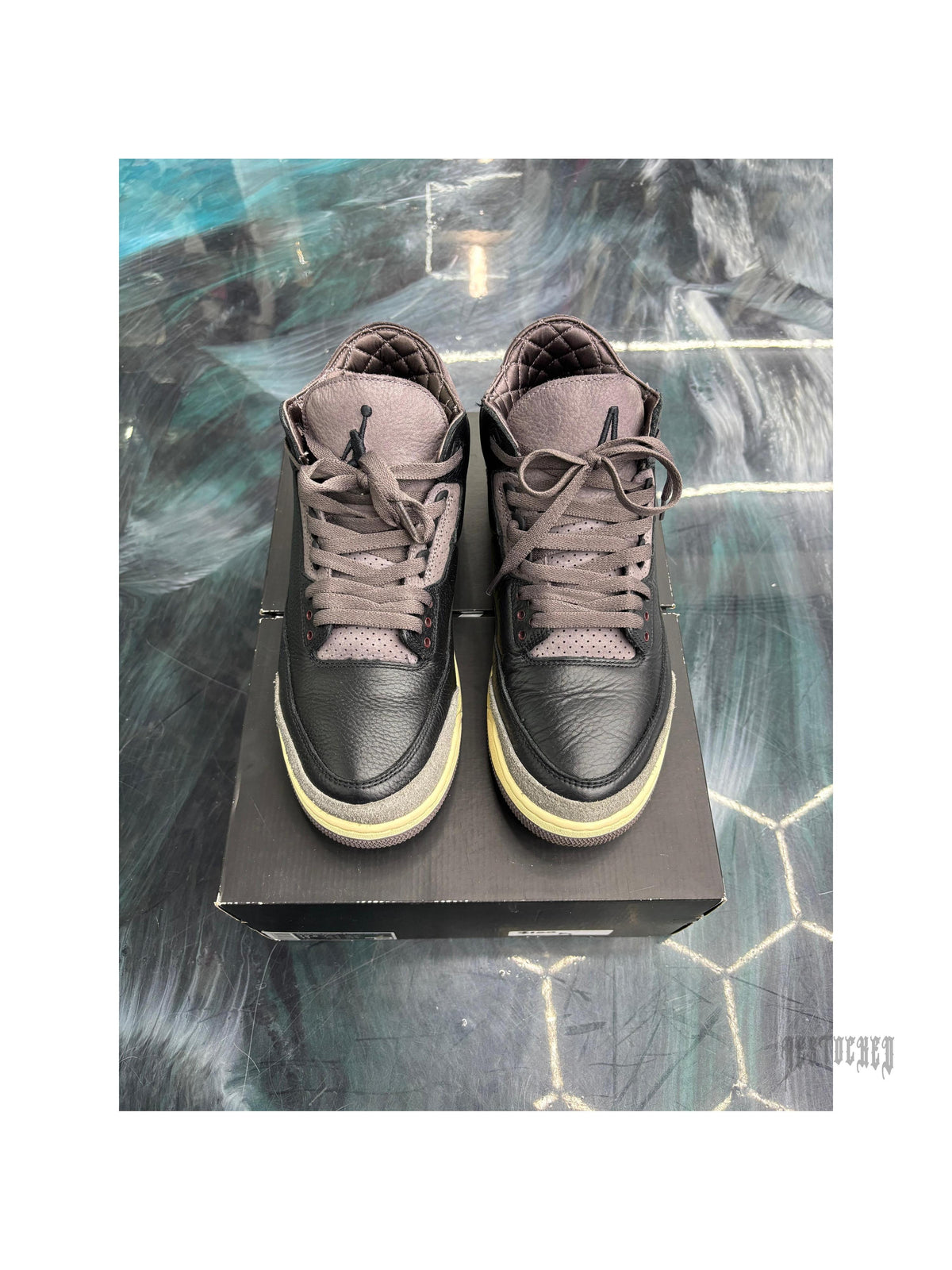 JORDAN 3 RETRO OG SP A MA MANIERE WHILE YOU WERE SLEEPING (WOMEN’S) PRE OWNED SIZE 12.5W