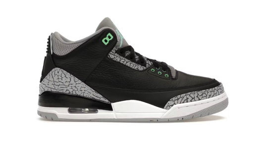 JORDAN 3 RETRO GREEN GLOW