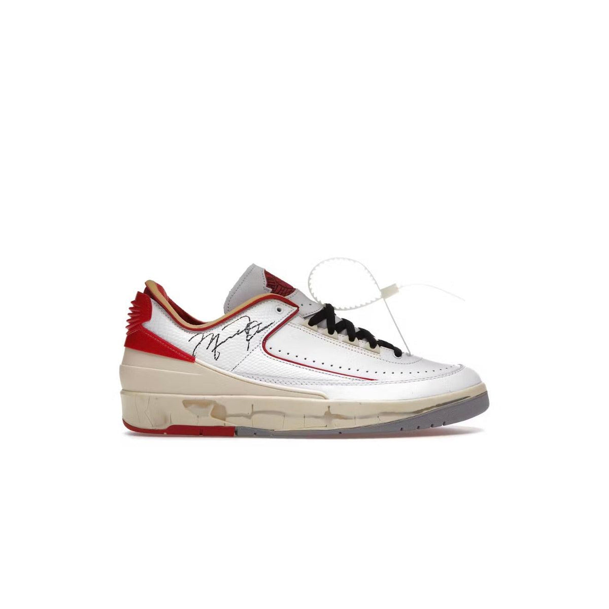 JORDAN 2 RETRO LOW SP OFF-WHITE WHITE RED