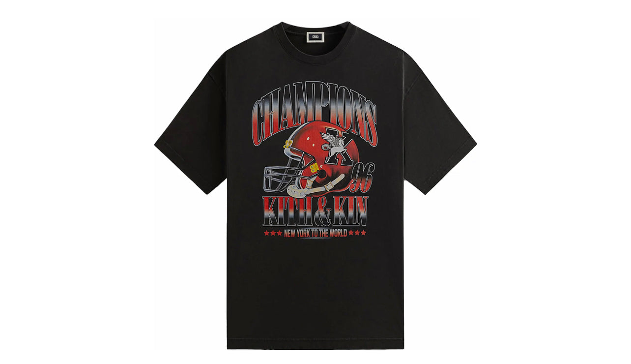 KITH & KIN CHAMPIONS 1996 VINTAGE TEE BLACK