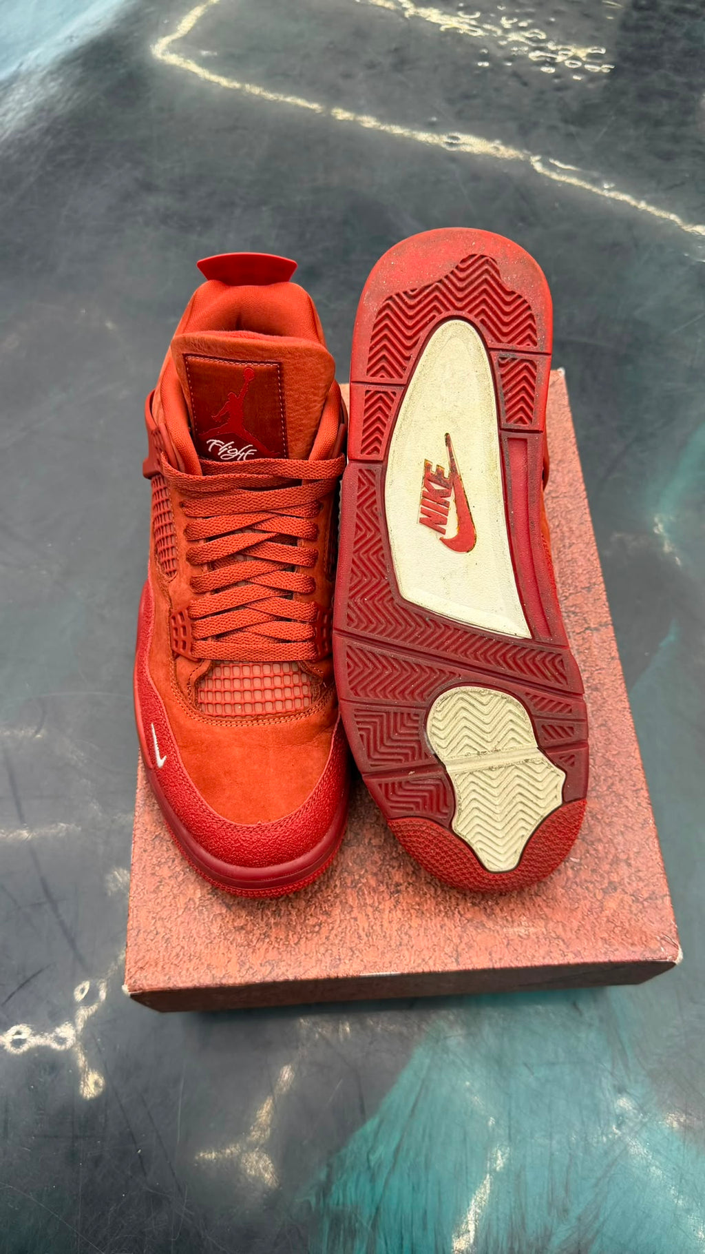 JORDAN 4 RETRO NIGEL SYLVESTER BRICK BY BRICK PRE OWNED SIZE 10.5