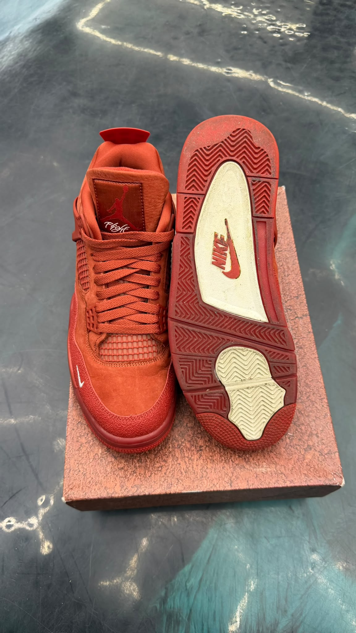 JORDAN 4 RETRO NIGEL SYLVESTER BRICK BY BRICK PRE OWNED SIZE 10.5