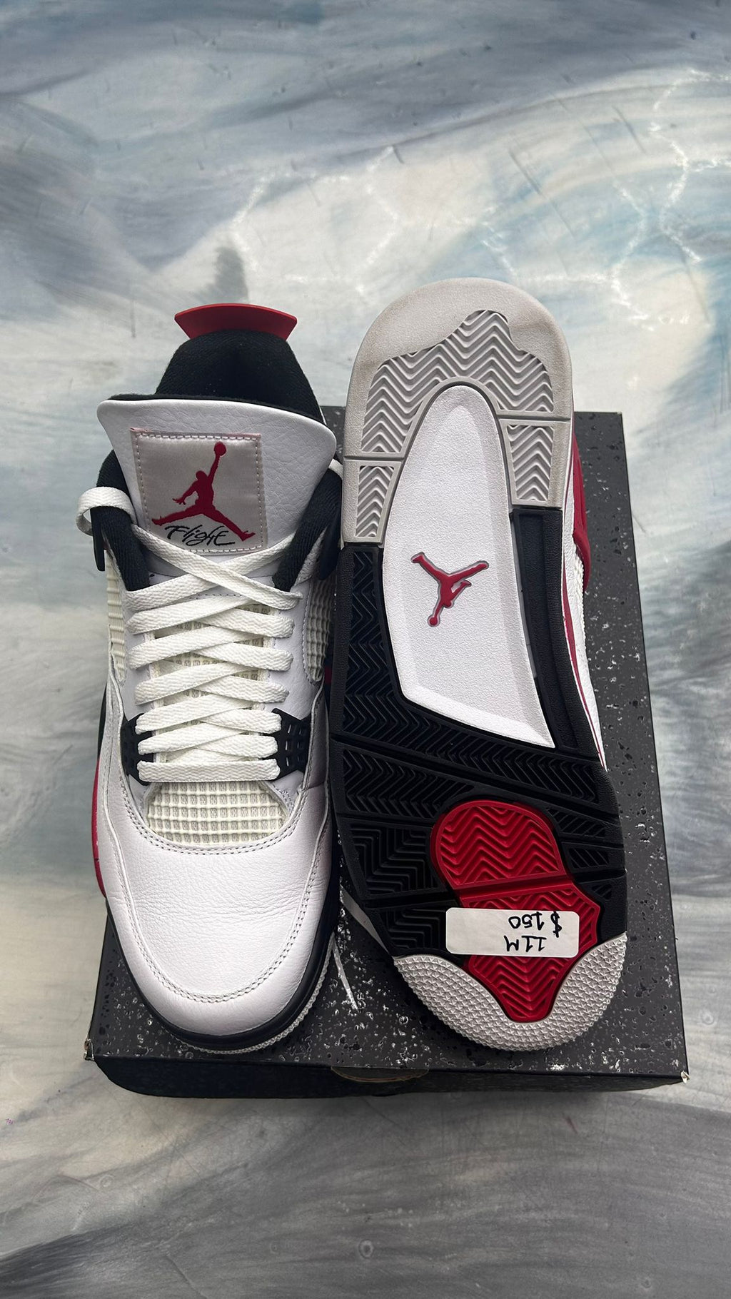 JORDAN 4 RETRO RED CEMENT PRE OWNED SIZE 11