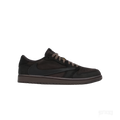JORDAN 1 RETRO LOW OG SP TRAVIS SCOTT VELVET BROWN sneaker, dark brown suede and leather, black reverse swoosh.