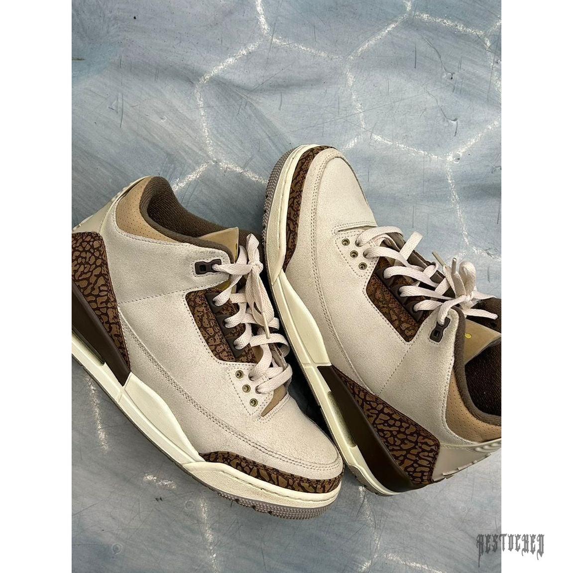 JORDAN 3 RETRO PALOMINO PRE OWNED NO BOX SIZE 9