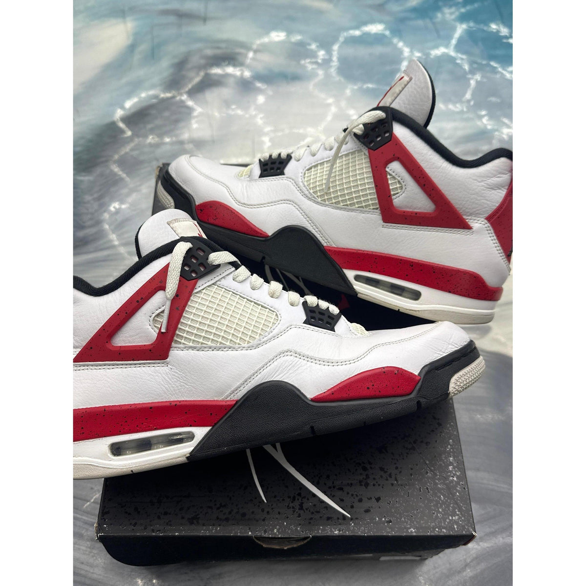 JORDAN 4 RETRO RED CEMENT PRE OWNED SIZE 12