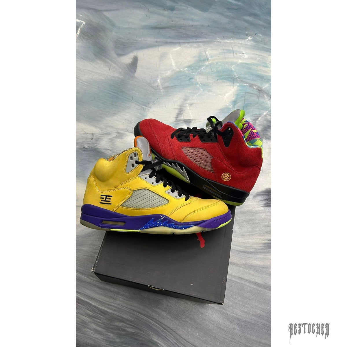JORDAN 5 RETRO WHAT THE PRE OWNED SIZE 11