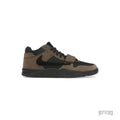 Travis Scott Jordan Jumpman Jack TR "Dark Mocha" sneaker with brown suede and black mesh, featuring a midfoot strap.