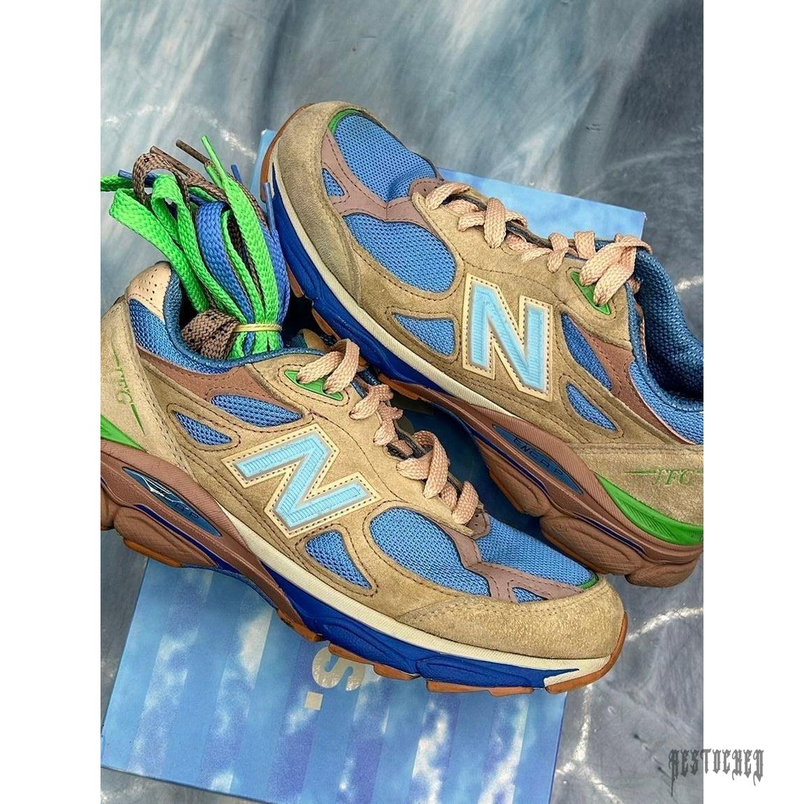 NEW BALANCE 990v3 MiUSA JOE FRESHGOODS OUTSIDE CLOTHES PRE OWNED SIZE 7.5