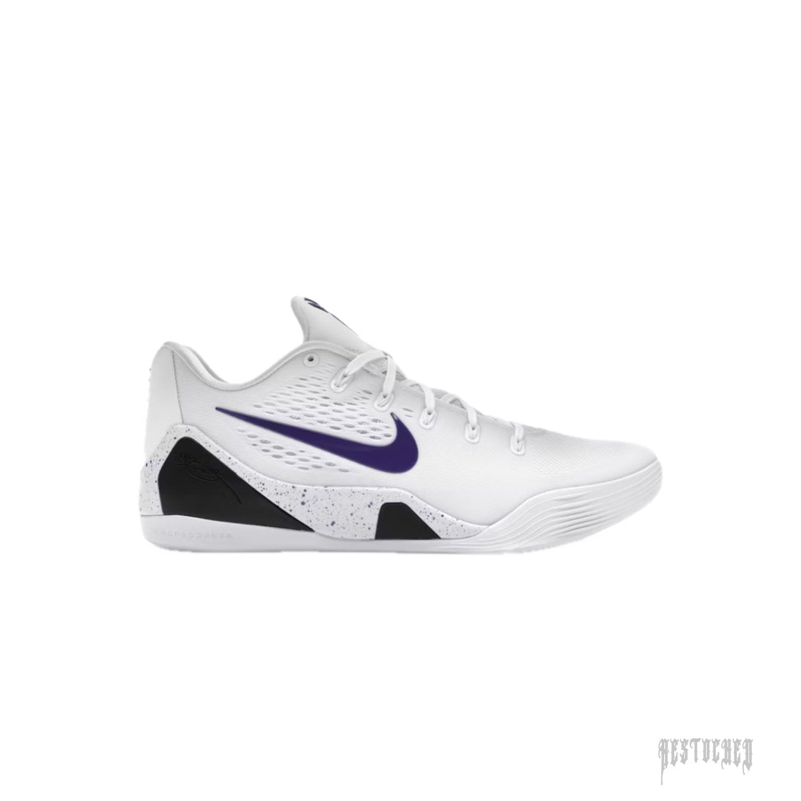 NIKE KOBE 9 ELITE LOW EM PROTO WHITE PURPLE