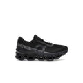 ON RUNNING CLOUDMONSTER 2 BLACK ECLIPSE running shoe, featuring a sleek black mesh upper and chunky black CloudTec sole.
