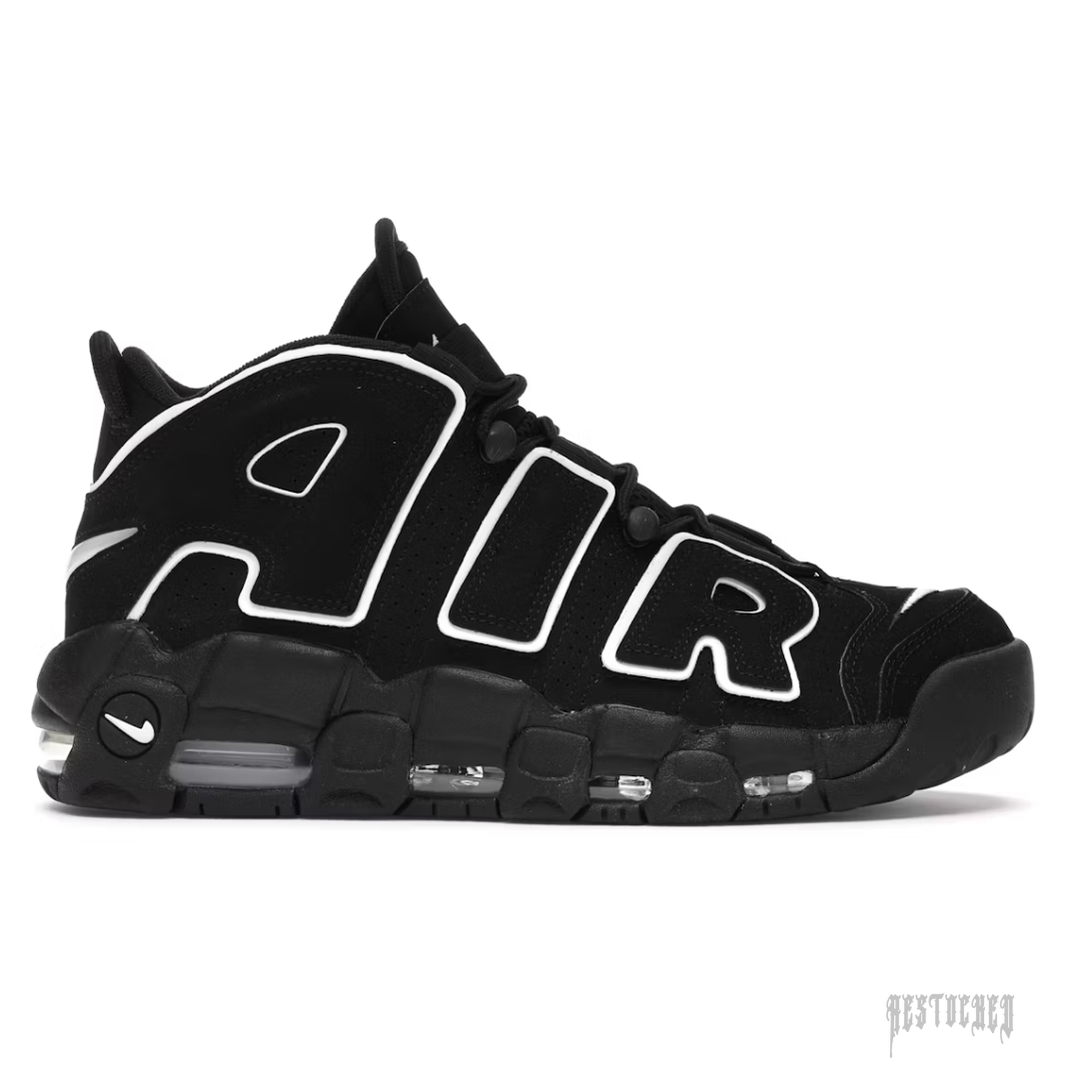 NIKE AIR MORE UPTEMPO BLACK WHITE